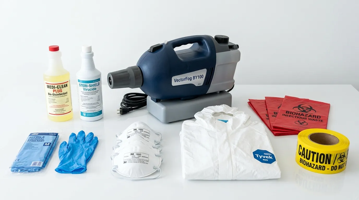 Professional biohazard remediation crew working in Dormont